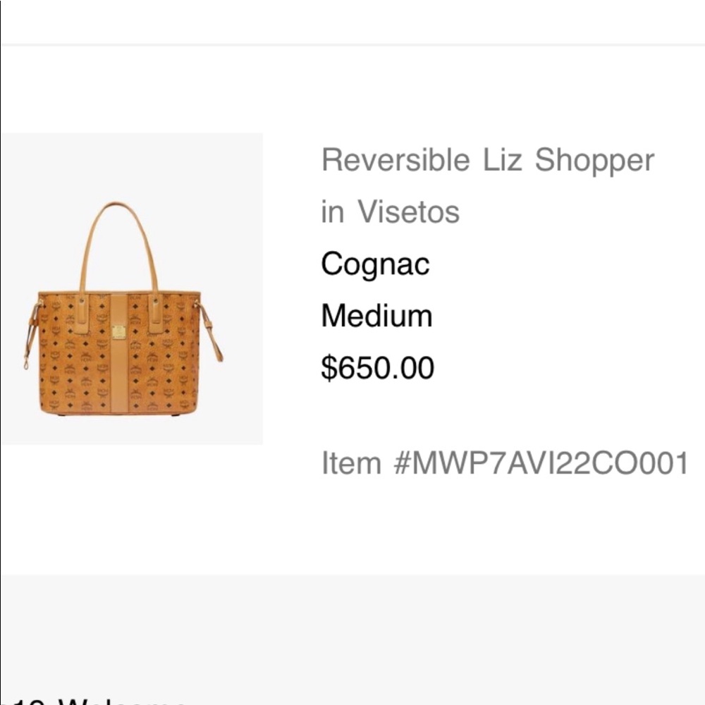 Authentic MCM handbag